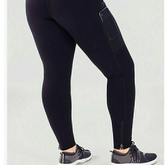 Fabletics Pants - Fabeletics Hi Rise Ankle Zip Side Pocket Leggings